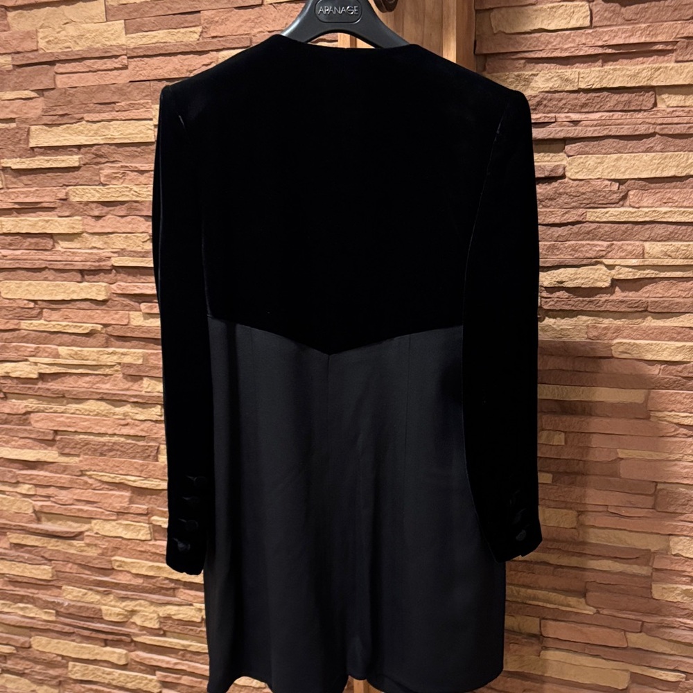 SONIA RYKIEL MADE IN FRANCE 🇫🇷 Black Velvet Blazer - Picture 9 of 11